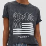 Stradivarius Gray AC/DC Graphic Tee Photo 0