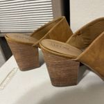 Abound Womens  Maya Brown Faux Leather Heeled Mules Boots Size 8 Photo 4