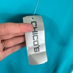 Chico's NWT Blue Nylon Scoop Neck Stretchy Lightweight Tank Top Size M Photo 2