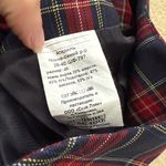 Collegiate Mini plaid pleated navy blue and red skirt in size small Photo 8