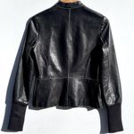 Roots  Women’s Black Leather Zip Front Jacket Size 4 Photo 7