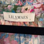 Avery Dusty Pink Floral Dress Blue Photo 2