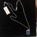 Sapphire Blue and Silver Necklace Photo 1