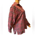 ASOS  Purple Plaid Tartan Flannel Button Up Long Sleeve Grunge Classic Punk Shirt Photo 2