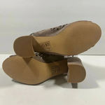 Shoe Republic LA NIB!Shoe -Suede Perforated-Lace UpPeep toe heel booties Size 9 Photo 7