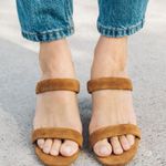 Soludos  Brown Suede Mule Sandal SIZE 9 Ines Heel Walnut Minimalist Chunky NEW Photo 2