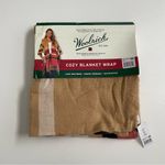 Woolrich Cozy Blanket Wrap Poncho Scarf Soft Plaid Travel Tan Red Black Pink Photo 1