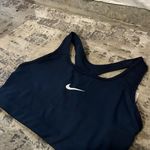 Nike NWT  Navy Blue Medium Support Non Padded Swoosh 2.0 Sports Bra Size Large Photo 2