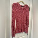 Brooks Brothers Brooks Brother Size S Hand Knit Red Pink Silk Cashmere Blend Cableknit Sweater Photo 3