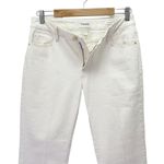 frame denim Le Crop Mini Boot Raw Fray Jeans in Au Natural Cropped Size 28 | 6 Photo 7