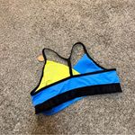 PINK - Victoria's Secret Victorias Secret Bikini Top Large Blue Yellow Racerback Padded Pink Sport New Photo 3