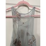 Intimately Free People Racerback Sheer Dandelion Sequin Tank, sz S Blue Photo 6