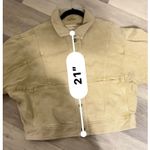 Free People  "We the Free" Tan Denim Jacket Button Up Women's Size XL NWT Photo 8