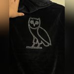 OVO Women’s Velour Crystal Owl Zip Up Hoodie October's Very Own Drake size small Black Photo 10