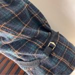 Ralph Lauren Vintage  Blue and Green Plaid Cardigan lamb wool side L Photo 5