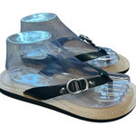 Kelly & Katie Kelly & Katie Black Thong Sandals Size 8M/39 Womens Casual Summer Shoes Photo 0