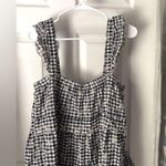 Altar'd State Altar’d state haylin Gingham babydoll tiered embroidery floral mini Dress sz M Photo 6