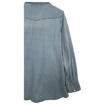 Tuckernuck Shirt Womens 2XL Blue Denim Chambray Western Pearl Snap Rodeo Boho Size 2X Photo 7