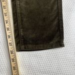 J Jill Women's 12 Mid Rise Slim‎ Leg Velvet Pants Dark Olive Green Stretch Comfy Photo 2