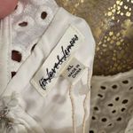 For Love & Lemons Becca White Eyelet Puff Sleeve Mini Dress XL NWT Photo 9