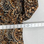 Driftwood  Paisley Print Velvet Blazer Jacket Women's Size S Brown Black Gold Photo 8