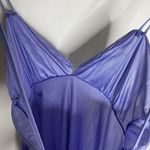 Diane Von Furstenberg  Vintage *Flaws* Purple Long Nylon Nightgown Dress Medium Photo 11