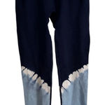 Victoria's Secret VS PINK Cool & Comfy Blue Tie Dye Ribbed Leggings EUC Photo 0