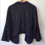 H&M Blue Sequin Open Front Cardigan Size 6. Photo 1