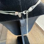 Lia Sophia  silver tone short necklace , triple strand snake chain with 3” ext Photo 4