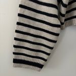 Miou Muse Striped Turtleneck Sweater Oversized mocha and black Size S Photo 4