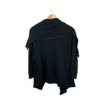 All Saints Women’s Dahlia Drapey Sweatshirt Cardigan in Black Size S Photo 10