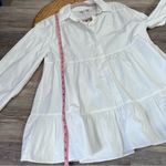 Topshop Nwt‎  tiered poplin shirt in white Photo 5