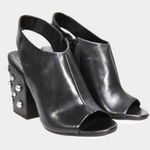 Alexander McQueen McQ Kingsland studded block heel slingback leather sandal 36 Photo 0