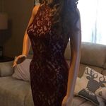 Love, Fire Formal cocktail dress size small petite maroon Photo 2