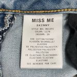 Miss Me Floral Embroidered Distressed Light Wash Skinny Ankle Jeans Size 28 | 6 Photo 11