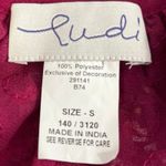 Rudi Women's Red Sequin Mesh Sleeveless Cutout Cami Tank Blouse Top Size S Photo 2