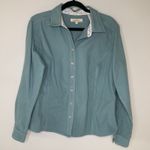 Natural Reflections  Sage Green Heavy Flannel Size Large Floral Lining Photo 4