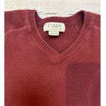 J.Crew  V Neck Women Burgandy Red Size Small Winter Holiday Photo 1
