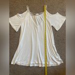 Open Shoulder, Open Back Short Sleeve Shirt White Photo 7