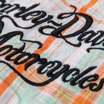 Harley Davidson Y2K Bustier Pearl Snap Plaid Tank Top Photo 7