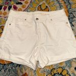 American Eagle  Crossover Stretch High-Waisted Jean Shorts White 10 Photo 0