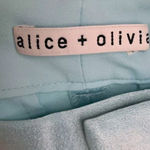 Alice + Olivia “Conry” Pleated Satin Shorts in Powder Blue NWT Size 6 Photo 4