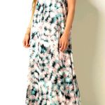Tart  Tie-Dye Halter Maxi Dress in Pink and Blue. Lined. Size Medium. NWT. Photo 1
