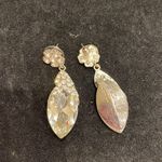 Large Statement Clear Pageant Earrings Multi Photo 3