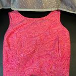 Vintage Expressions Shift Dress Pink Paisley Print size Large 60’s, 70’s, BoHo Photo 7