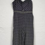 Anthropologie Elevenses Remy Grey Cropped Wide Leg Jumpsuit Womens 0P Sleeveless Photo 1