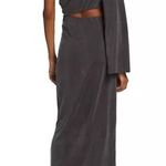Something Navy One Shoulder Gown in Black Medium Womens Long Maxi Dress Photo 12