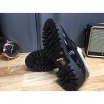 Steve Madden Lando Shoes Women Sz 6.5 Black Leather Chunky Lug Horsebit Loafers Photo 3