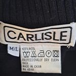 Carlisle  black sweater cape 100% wool! Size Medium/ Large Photo 2