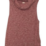 We The Free  Pink Heathered Cowl Neck Sweater Sleeveless Womens S Beachy Photo 0